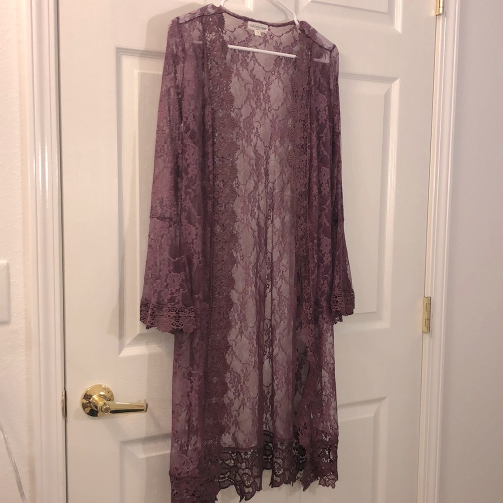 Purple Lace Duster